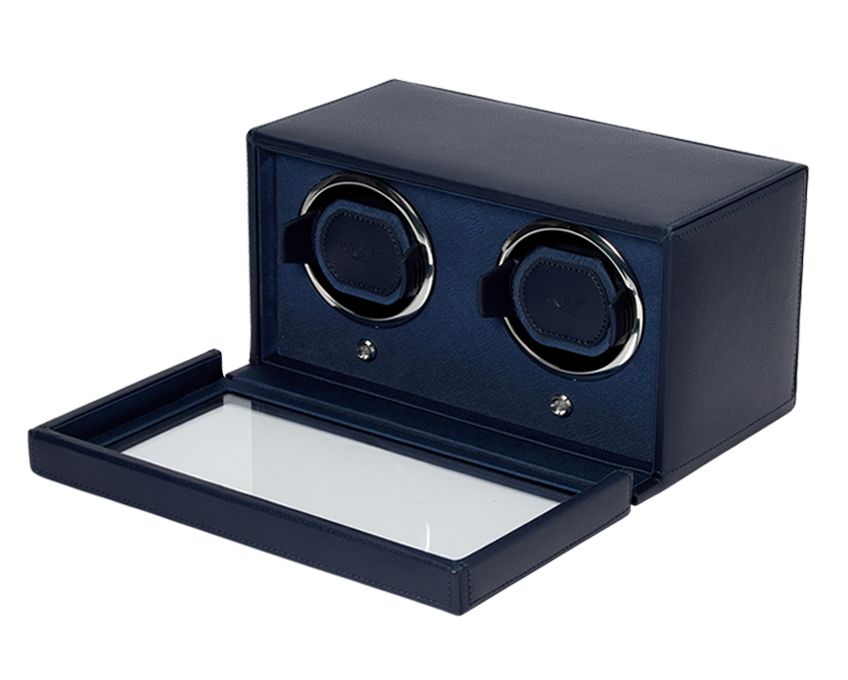 Wolf Signature Double watch winder — Blue