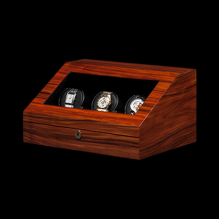 Orbita Orbita Siena 3 Teakwood - Programmable — 3-Piece watch winder
