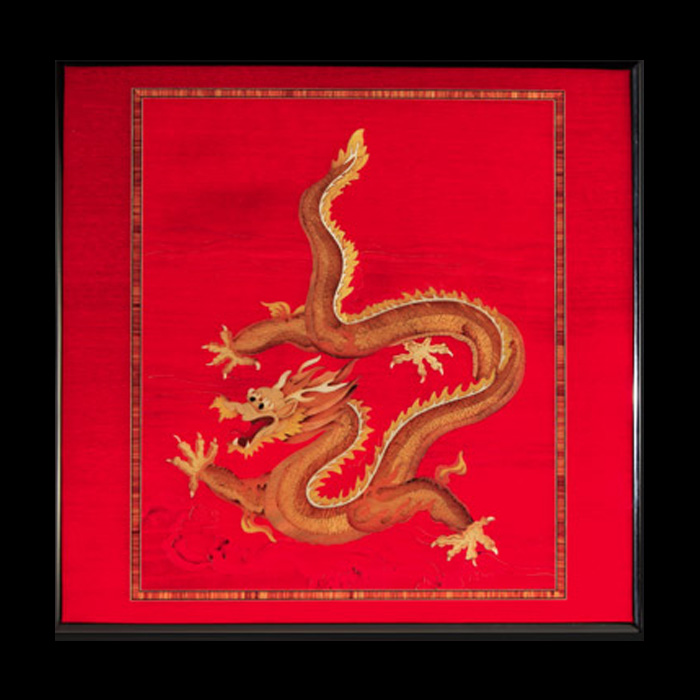Orbita Orbita Giglio Red Dragon 3 Inlaid Veneers — 3-Piece watch winder